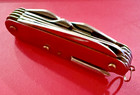 Silver Swiss Army Knife Victorinox Switzerland Stainless Rostfrei 10 Tool