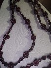 Vintage Genuine Garnet Cluster Necklaces/Matching Bracelet, Beautiful Estate — photo 5