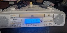 Jensen JCR-280 Under Cabinet AM/FM Stereo CD Player Digital Clock Radio TESTED