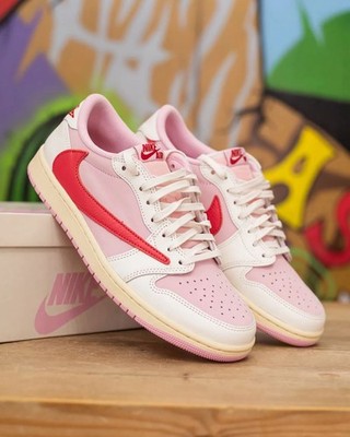 Nike Jordan 1 OG Low SP x Travis Scott  Tropical Pink (IQ7604-101) Men Size 11.5