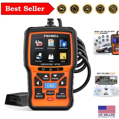 Professional NT301 Diagnostic Code Reader with Live Graphing for 1996+ Vehicles