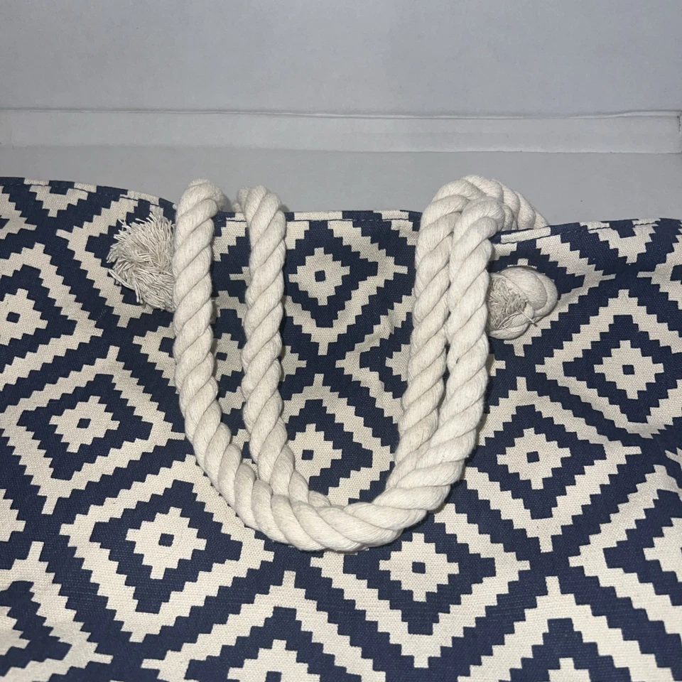 Summer & Rose сумка с короткими ручками Eva синий белый круглый год путешествий пляж - Изображение 3 из 4