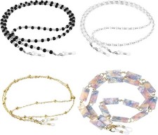 4 Pack Eyeglass Chains for Women, Sunglasses String Holder Strap Neck Lanyard