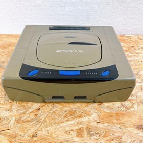 SEGA Saturn Console Gray HST-3210 Cable Tested 2 controller set Japan