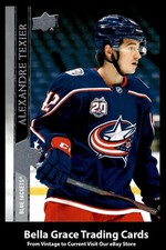 2020-21 Upper Deck Alexandre Texier #539 Columbus Blue Jackets NHL Hockey