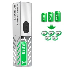 Electric Can Crusher, Automatic Can Smasher for Recycling 8 oz/12 oz/16 oz, D...