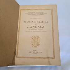 Teoria e Pratica del Mandala von Giuseppe Tucci; 1949, Italienisch