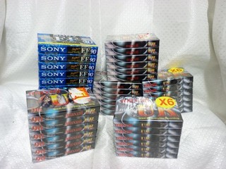 Sony EF and Maxell UR 90 Min Blank Audio Cassettes Pack of 40 Z#3104