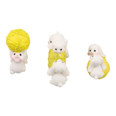 3 Pcs Easter Bunny Figurines Statues Home Decor Animal Cake Topper