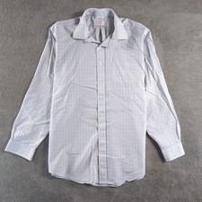 Brooks Brothers Madison Mens Long Sleeve Button Down Shirt Plaid Size 17 36