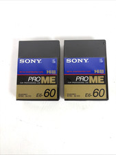 Sony Hi8 Metal Evaporated Tapes E6-60 Pro ME Professional Sealed Set Of 2 New