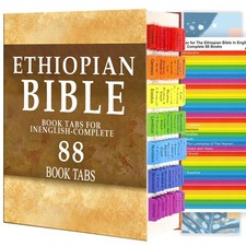 Premium Index Tabs for the Complete 88Book English Ethiopian Bible Edition
