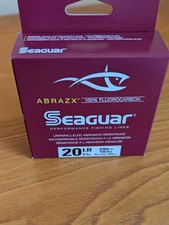 Seaguar AbrazX Fluorocarbon 20LB 200YD High Performance Fishing Line Brand New