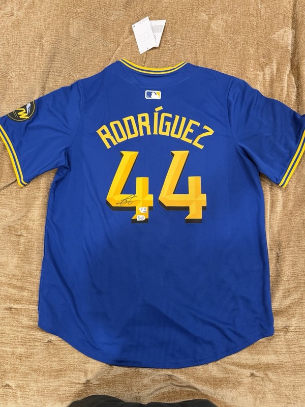 JULIO RODRIGUEZ Fanatics Under Wraps Signed Auto Nike Jersey Seattle Mariners CC