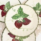 Vintage set of 4 Strawberry Plates Blue Ridge Southern Pottery 8”
