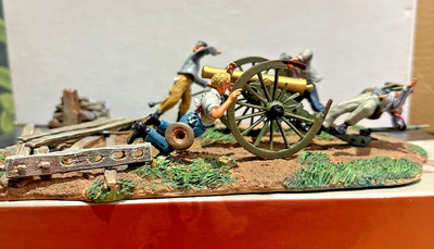 CONTE COLLECTABLES ACW #ACW57147 Confederate Artillery Gun Crew #3 Cannon Set