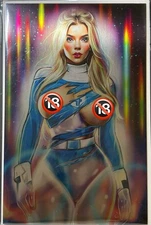 Metal* Totally Rad • Sue Storm Invisible Woman •  Alice Rauch • Rad Max LTD 10