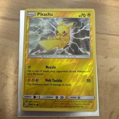 Pikachu 66/236 Common Cosmic Eclipse Reverse Holo Pokemon 2019