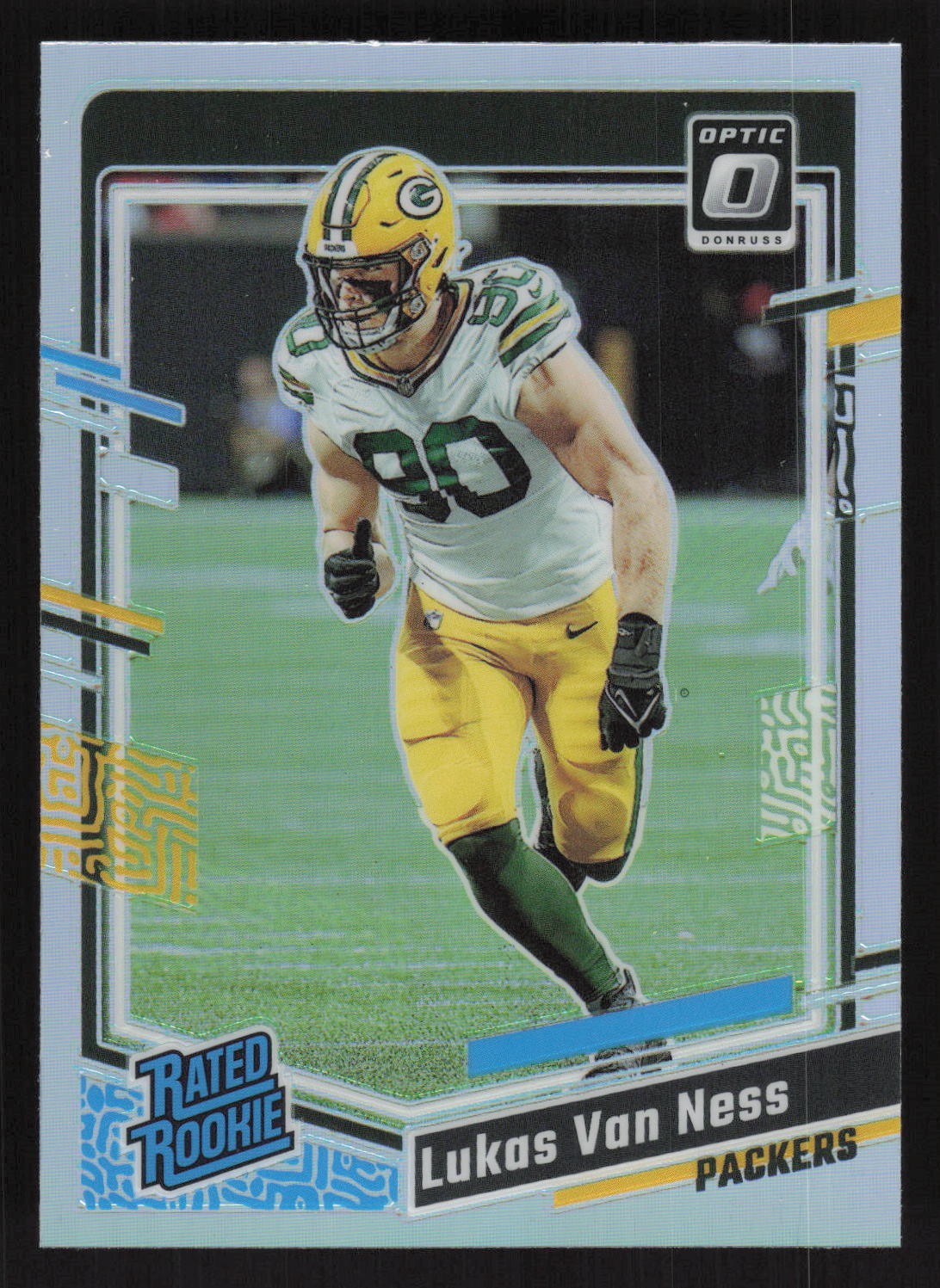 2023 Donruss Optic #240 Lukas Van Ness Silver Prizm Holo Rookie Card TCCCX