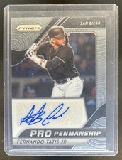2020 Panini Prizm Fernando Tatis Jr. Pro Penmanship Auto Autograph #PP-FT Padres