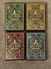 Harry Potter. Playing Cards. Theory 11. All Four House Colours. New & Sealed.