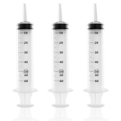 3 Stück Spritzen-Set Hobbyspritze verschiedene Größe für Hobby und Heimwerk 50ml