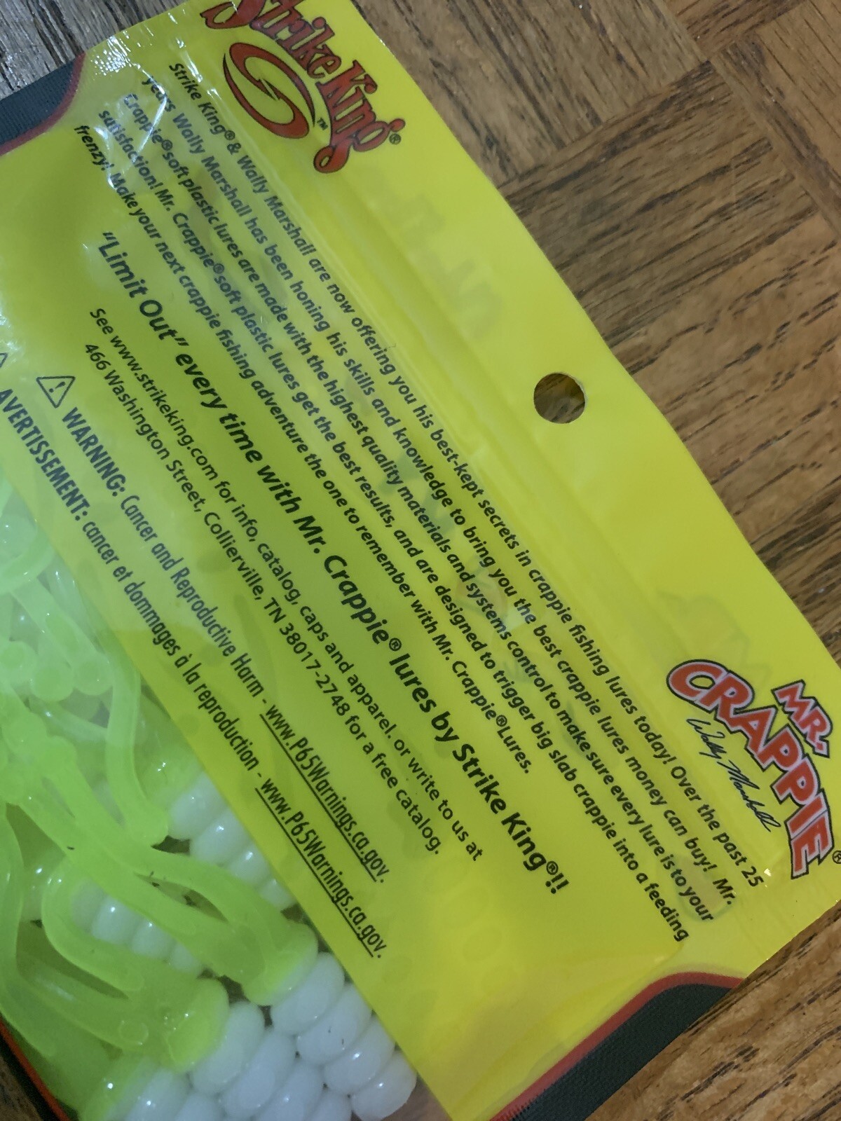 Mr. Crappie Strike King 2” Joker Refrigerator White Glow-BRAND NEW-SHIPS N 24HRS - Image 5