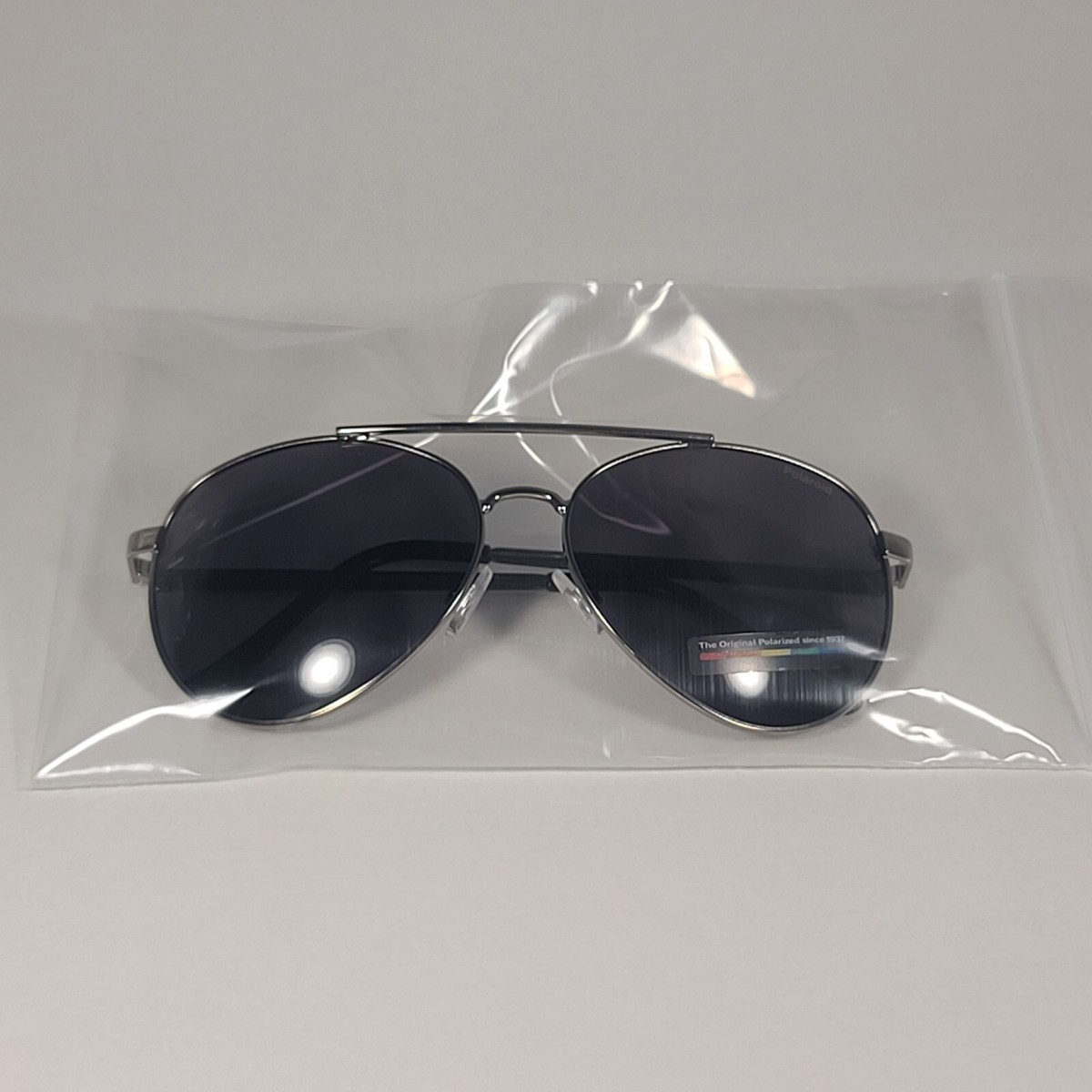 Polaroid POL 01 Polarized Aviator Pilot Sunglasses Gunmetal 