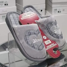 QUATTROPASSI - Pantofole/Ciabatte Donna Fantasia Cuore Inverno Tessuto Felpato M