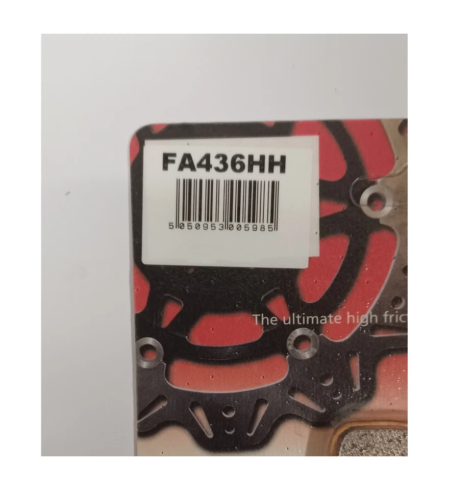 Pastillas de freno de disco trasero sinterizadas EBC (1 juego) se adaptan a HONDA CBR600RR (2007 a 2022) Foto 3 de 4