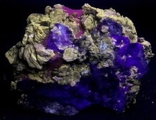 3500 GM Fluorescent Afghanite coated Lazurite on matrix Badakhshan Afghanistan