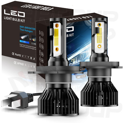 For Nissan Versa 1.6 SV S Sedan 2007-2021 H4/9003 LED Headlights High Low Bulbs