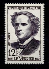 Astronomer Joseph Le Verrier (1811-1877). 1W(F). France 1958