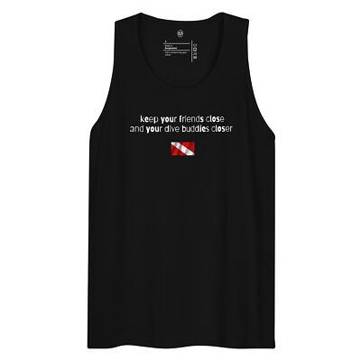 keep your dive buddies closer tank, scuba diver tank top, diving tank top