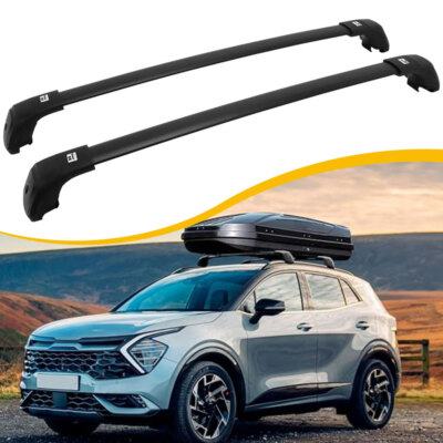 Lockable Roof Racks Cross Bars Fit for Kia Sportage 2023-2025 with Flush Rails