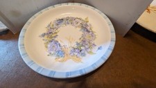 MARJOLEIN BASTIN   BLUE FLORAL PIE PLATE  11....