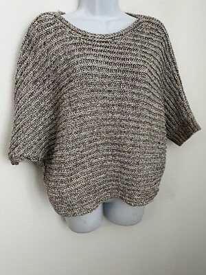 Women's Sweater Repeat Silver Edition  Beige Silver Short Sleeve Large Office