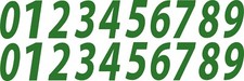 0-9 Reflective Numbers Green Sticker Vinyl Decal pick 1"-12" Set Of 20 RV1-2 