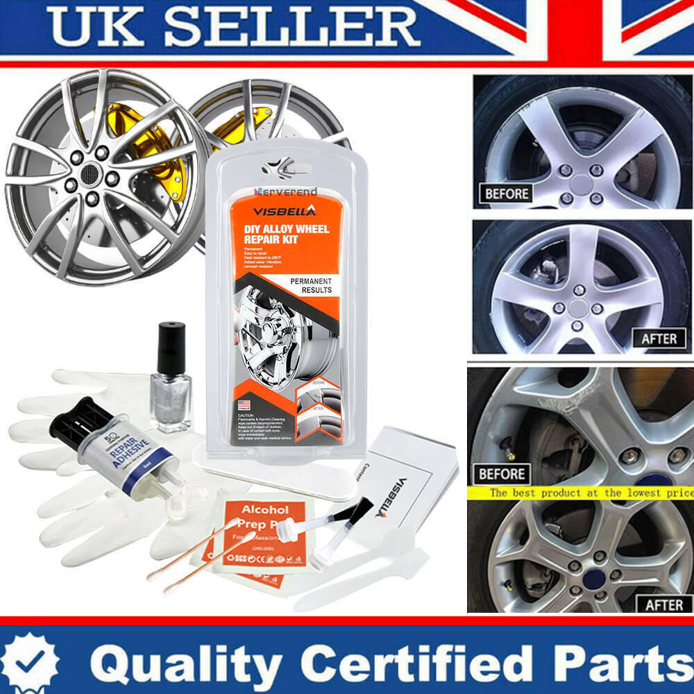 ALLOY WHEEL RIM REPAIR KIT CURB DAMAGE SCUFFS AND SCRAPES ONE KIT UK