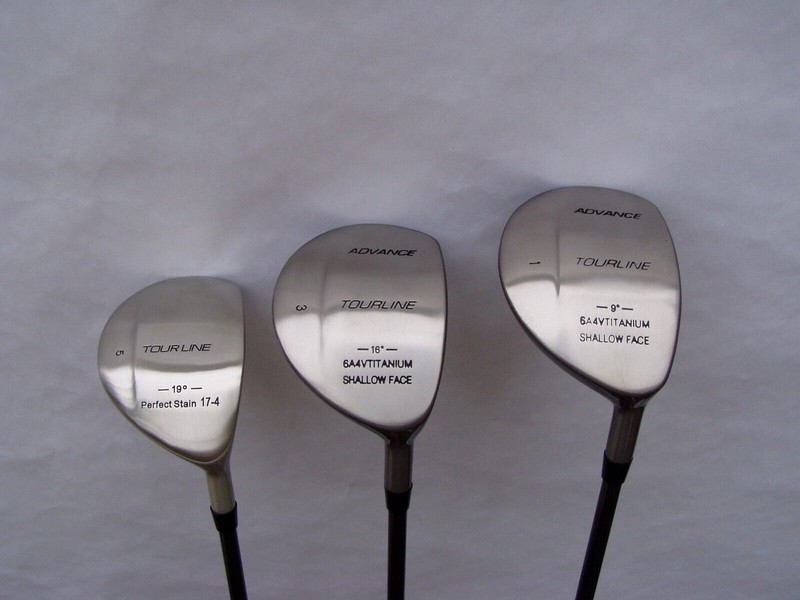 New Titanium Wood set of 3 #Driver,3,5,RH graphite-Men-Senior Flex