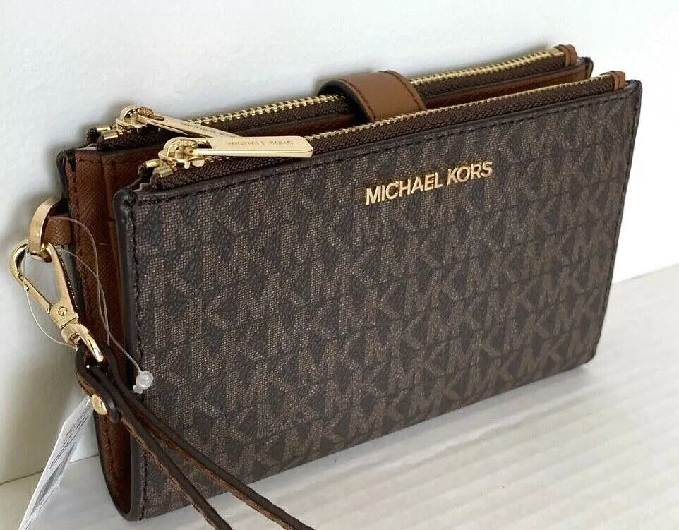 Michael Kors Jet Set Double Zip Wristlet Wallet