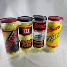 Lot Of 4 Wilson Championship Tennis Balls - Can Of 3 - 10 Total