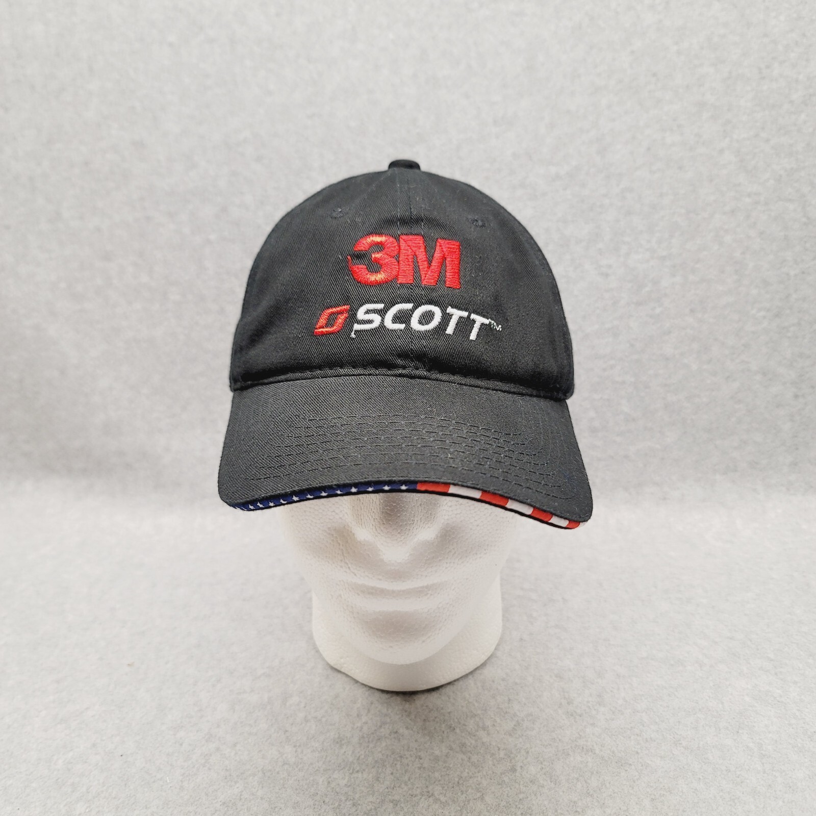 3M Scott MES Fire Safety Adjustable Hat Black Bretmor Headwear Strap back Cap