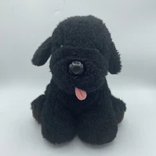 DAKIN Dog Plush Black Labrador Retriever Puppy Stuffed Animal 10"