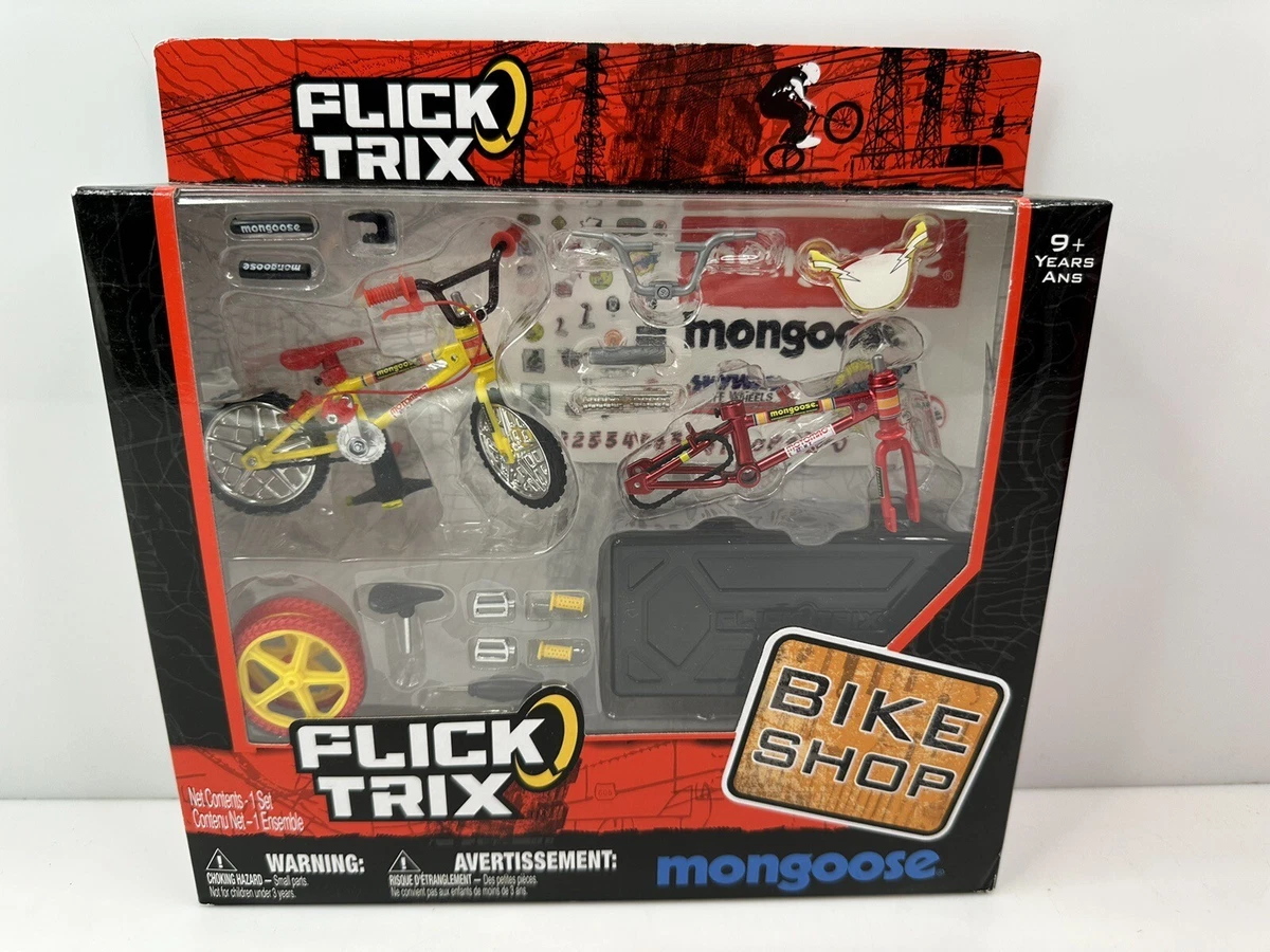 Flick Trix Bike Shop Mongoose Motomag Racing BMX Yellow Red HTF eBay