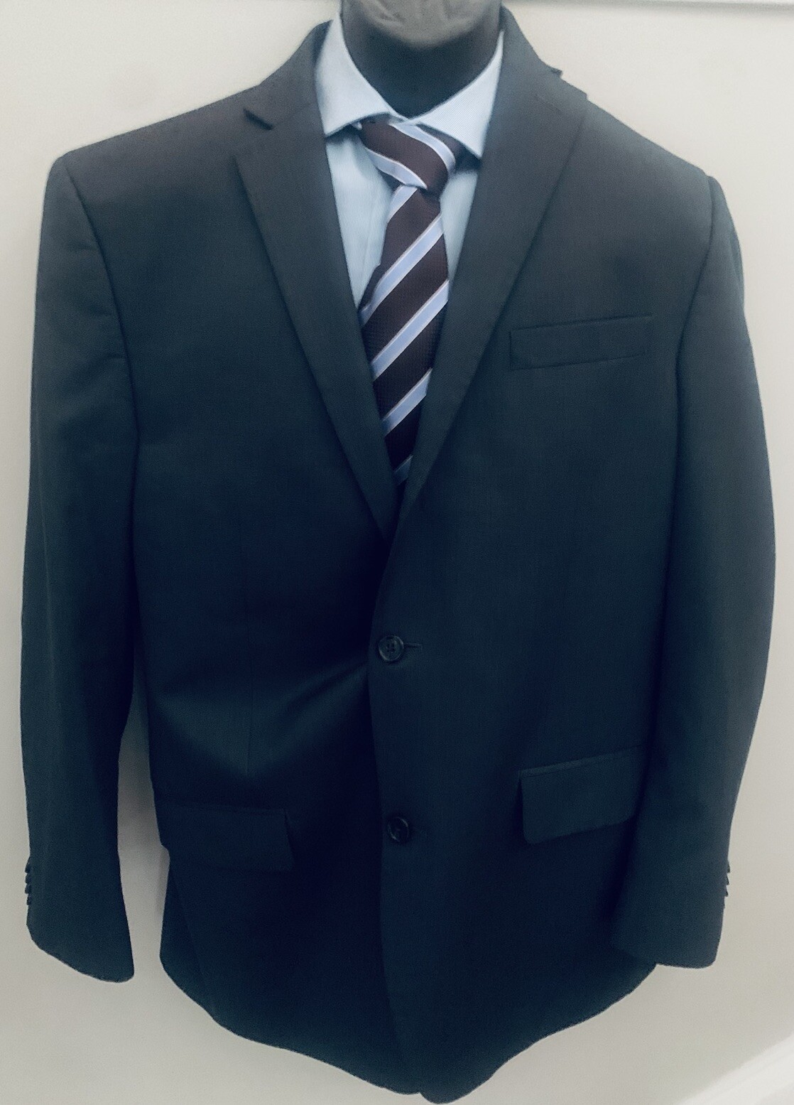 Men's Michael Kors Blazer Solid Gray 2 Button Pol… - image 3