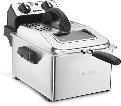 Cuisinart CDF-200P1 1800W 4-Quarts Stainless Steel Deep Fryer