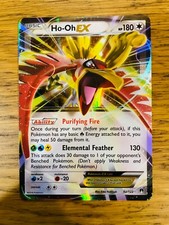 NEAR MINT! Ho-oh EX (92/122) BREAKpoint Full Art Ultra Rare Pokemon Card!