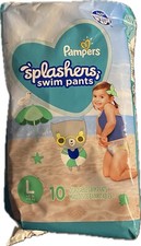 Pampers Splashers Swim Diapers Disposable Pants, Large  31 lb ,