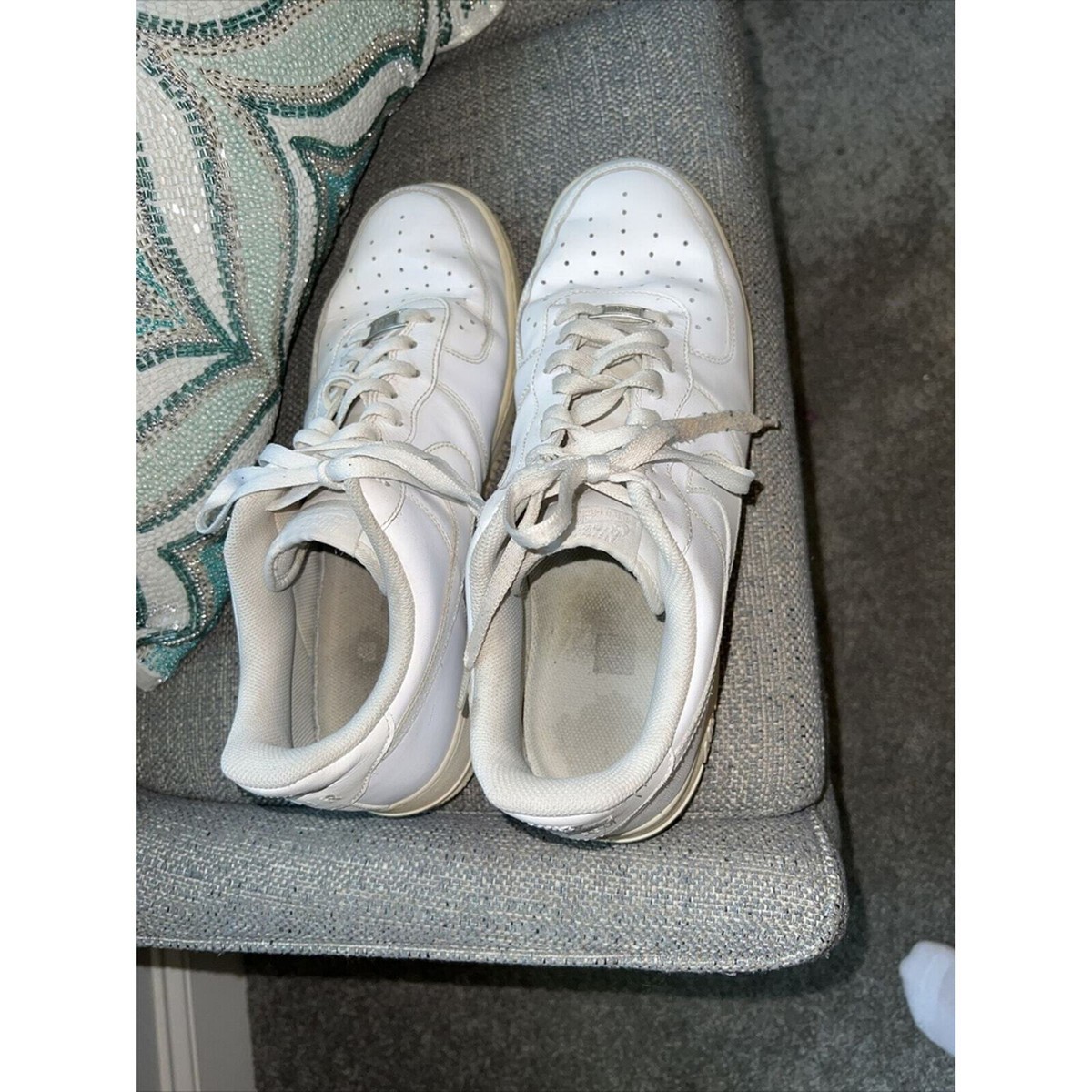 NIKE AIR FORCE 1 Low MENS TRIPLE WHITE Sneakers 315122-111  display picture 1